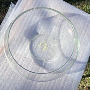 Clear Blown Glass Bubble Bowl 4.5” X 9” Decorative Serving Terrarium Fishbowl